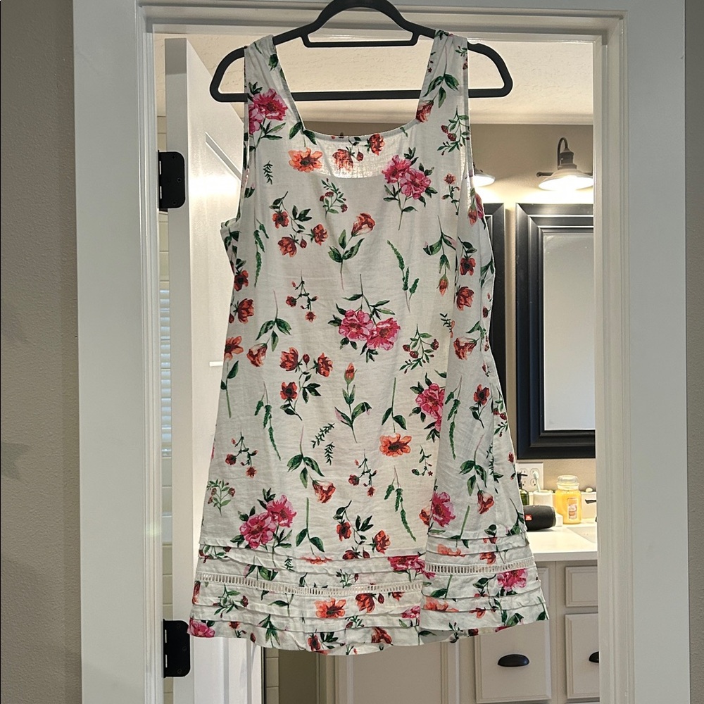 Linen blend dress